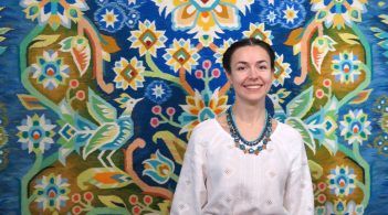 Modern Ukrainian carpet weaving and popularity in Europe: Olha Pilyuhina creates tapestries in folklore style