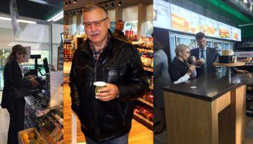 В ім’я електорату: як кандидати в президенти фотографувались з кавою на заправці