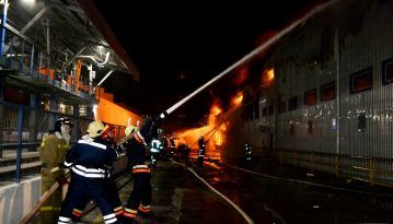 Пожежу на олійному заводі на Одещині загасили 7 листопада о 7:00