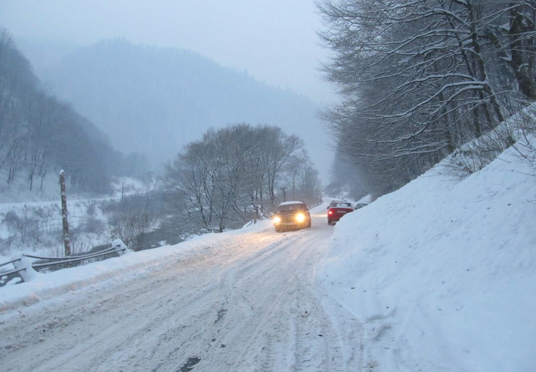 In Carpathians the avalanche completely blocked the route