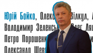 Що варто знати про кандидата в президенти Юрія Бойка?