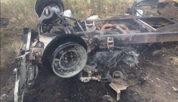 "Залишився один каркас": з'явилися фото знищеного санітарного авто сил ООС на Донбасі