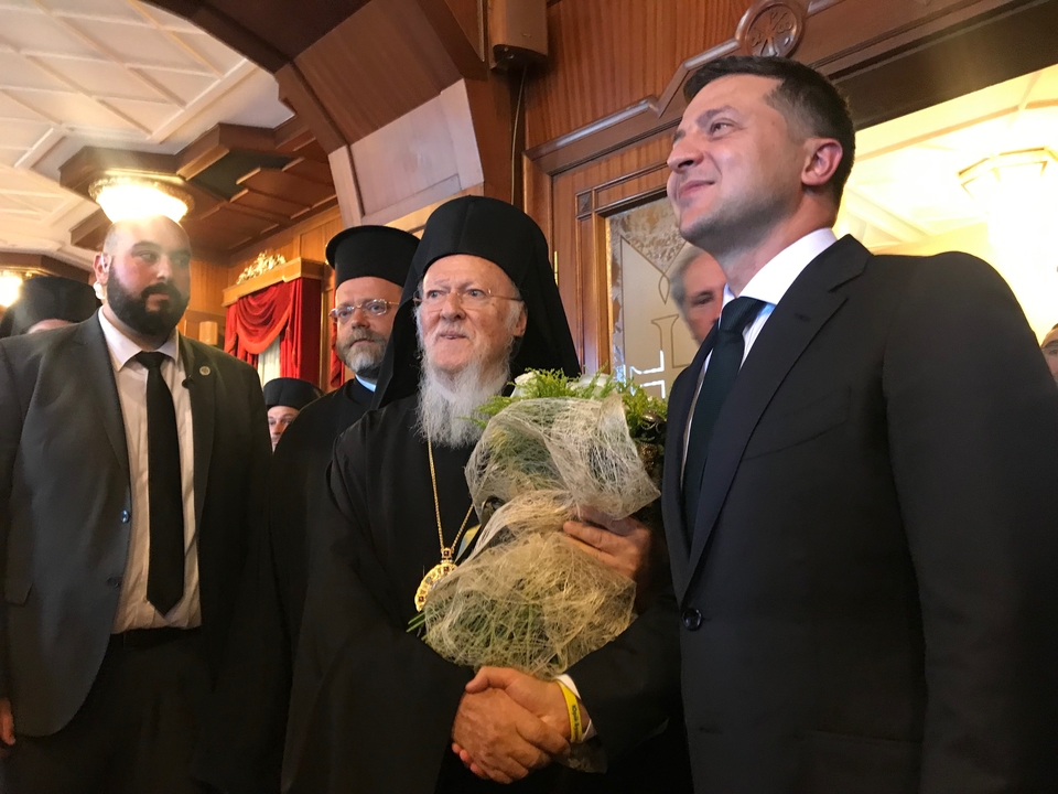 Зеленський зустрівся з Варфоломієм у Стамбулі