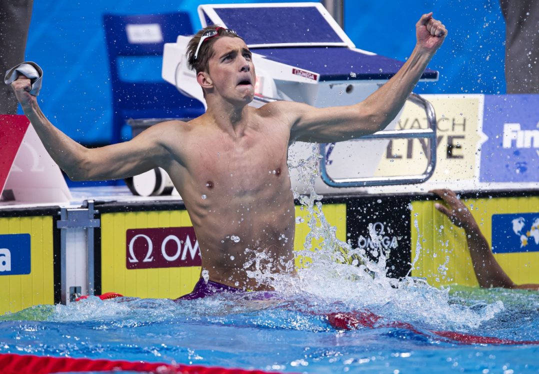 The Ukrainian won gold at the Junior World Swimming Championships