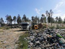 Під Києвом горить велике сміттєзвалище