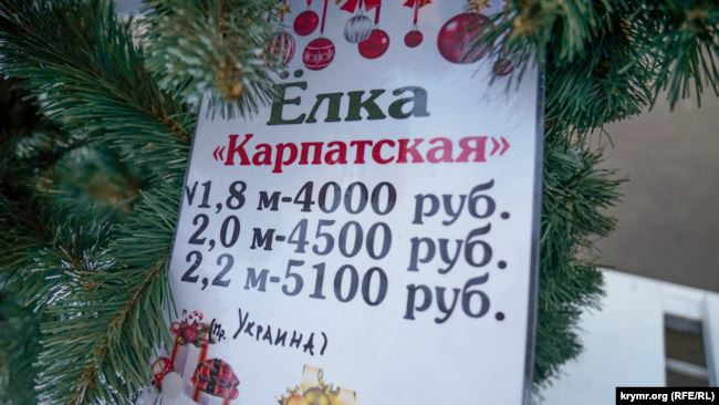 В окупованому Криму продають прикарпатські ялинки (фото)
