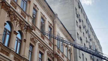 У Києві горить будівля Міністерства культури, молоді та спорту
