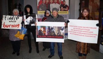 Активісти пікетували міжнародний кінофестиваль, який підтримує УПЦ Московського патріархату