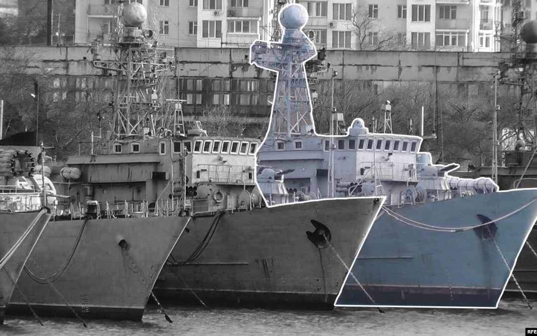 Журналісти виявили у Севастополі захоплений РФ український корабель «Черкаси»