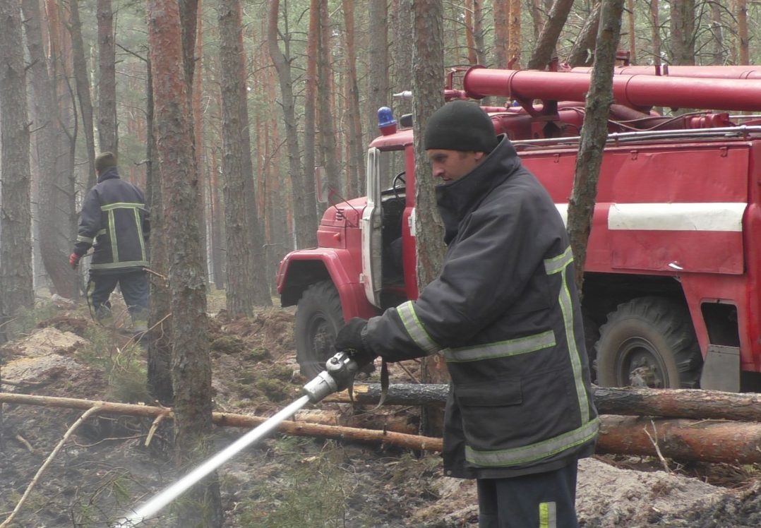 Пожежі в Чорнобильській зоні та на Житомирщині гасять близько 2,5 тис.людей